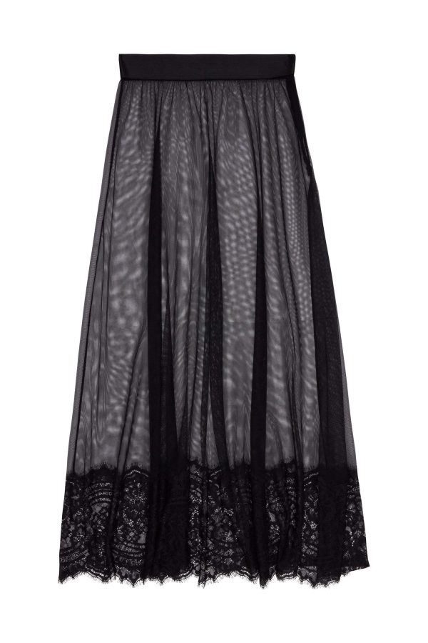 Bobbi Lace and Mesh Skirt Online now