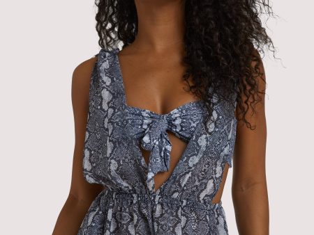 Luxe Palm Beach Snake Print Split Dress Online