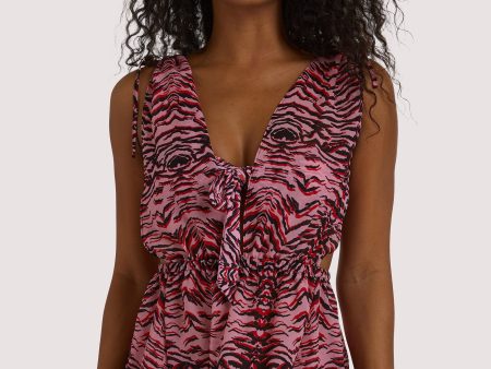 Luxe Palm Beach Tiger Print Split Dress Online