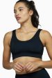 Mesh Panel High Neck Sports Bra Hot on Sale