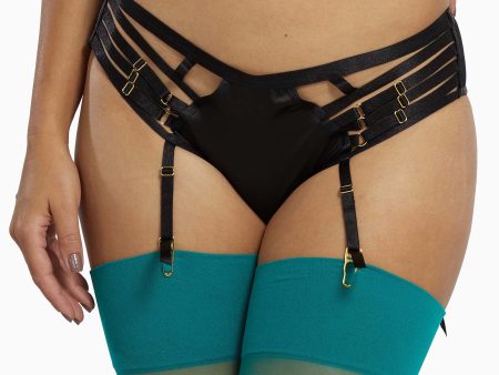 Regalia Delta Suspender Detail High Waist Brief Discount