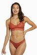 Ariana Intense Rust Everyday Lace Bralette Hot on Sale