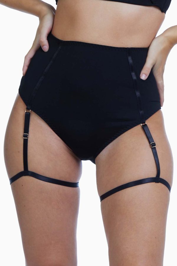 Regalia Santana Microfibre Suspender High Waist Brief Online Sale