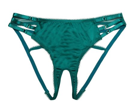 Playful Promises Ava Strappy Open Back Brief Green For Cheap