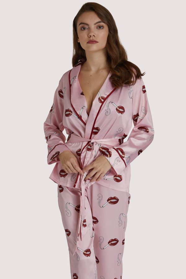 Lip Printed PJ Set Online Hot Sale