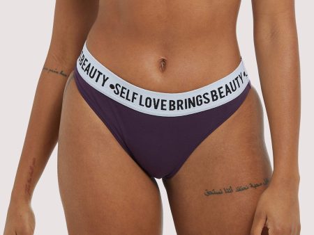 Self Love Purple Brief Online Sale