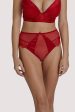 Melina Red High Waist Brief Online Hot Sale