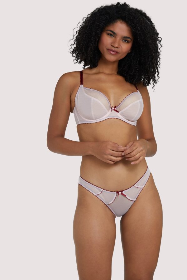 Grace Dusty Pink Brazilian Brief For Discount