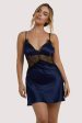 Helena Navy Slip Dress For Sale