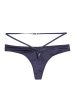 Philly Navy Tulip Satin Thong For Sale