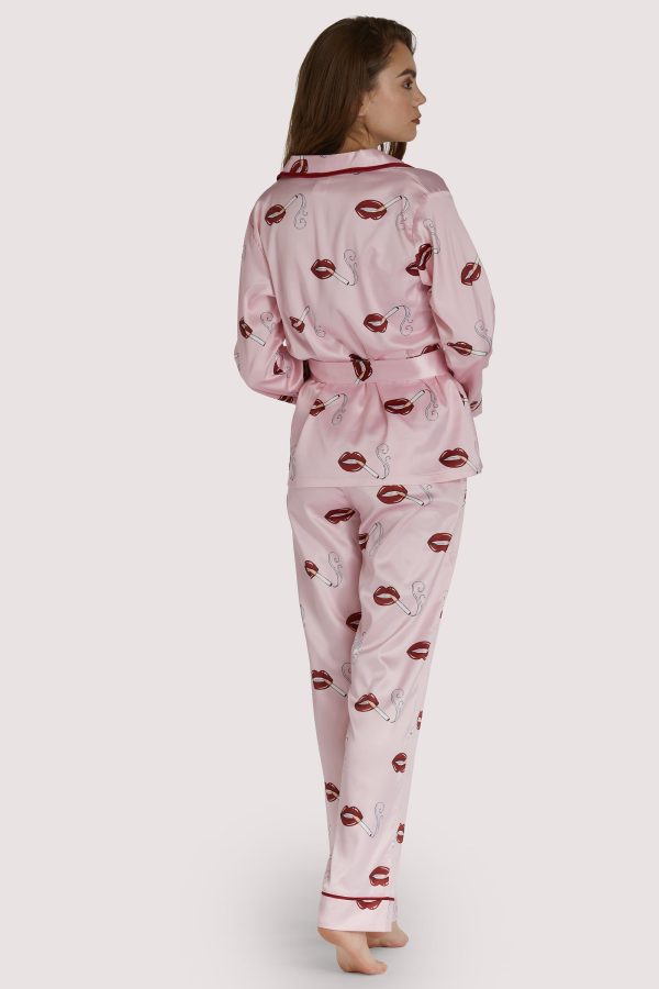 Lip Printed PJ Set Online Hot Sale