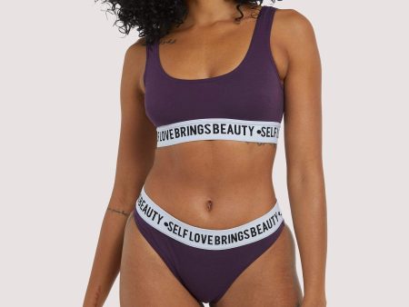 Self Love Purple Crop top on Sale