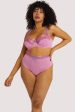 Sophia Pink High Waisted Thong Hot on Sale