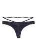 Philly Navy Tulip Satin Thong For Sale