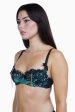 Jaquelina Mint Contrast Quarter Cup Bra Fashion