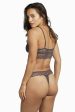 Ariana Steel Grey Everyday Lace Thong Online Sale