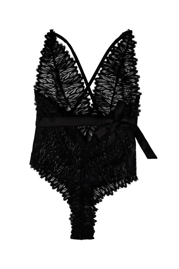 Hustler Margot Black High Apex Plunge Body Supply