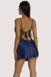 Helena Navy Slip Dress For Sale