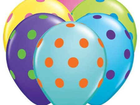 11 inch BIG POLKA DOTS COLORFUL ASSORTMENT Cheap