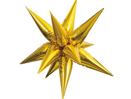 12 POINT JUMBO STAR-BURST - GOLD (AIR-FILL ONLY) Supply