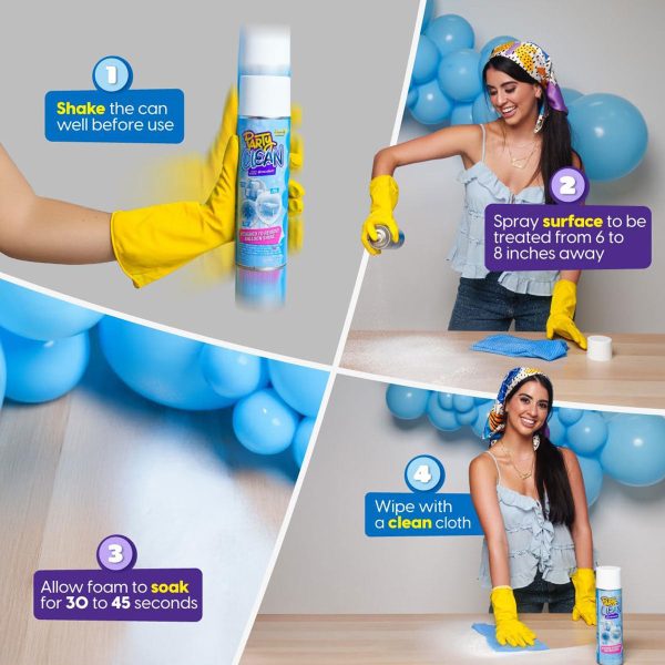 PARTY CLEAN 14oz BALLOON SHINE REMOVER - LEMON SCENT on Sale