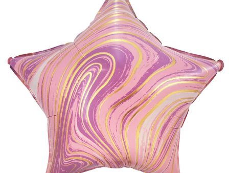 18 inch AGATE STAR - LAVENDER & GOLD Discount