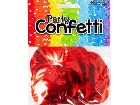 METALLIC CONFETTI - RED Online Hot Sale