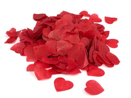 TISSUE CONFETTI - RED HEARTS Online Hot Sale