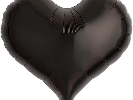 14 inch JELLY HEART - METALLIC BLACK Online Sale