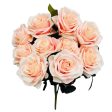 18 inch OPEN ROSE BUSH - BLUSH Hot on Sale