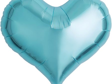 14 inch JELLY HEART - METALLIC LIGHT BLUE For Discount