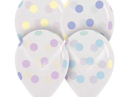 11 inch POLKA DOTS PASTEL For Cheap