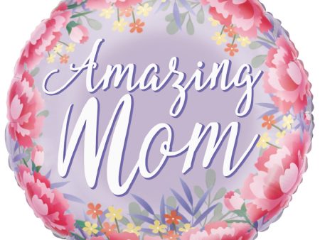 18 inch SATIN FLORAL AMAZING MOM For Discount