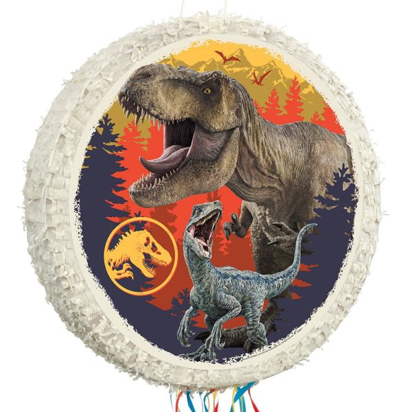 20 inch JURASSIC WORLD 3 SHAPED PULL PINATA Cheap