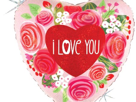 18 inch I LOVE YOU ROSES HEART Sale