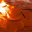 METALLIC CONFETTI - ORANGE Discount