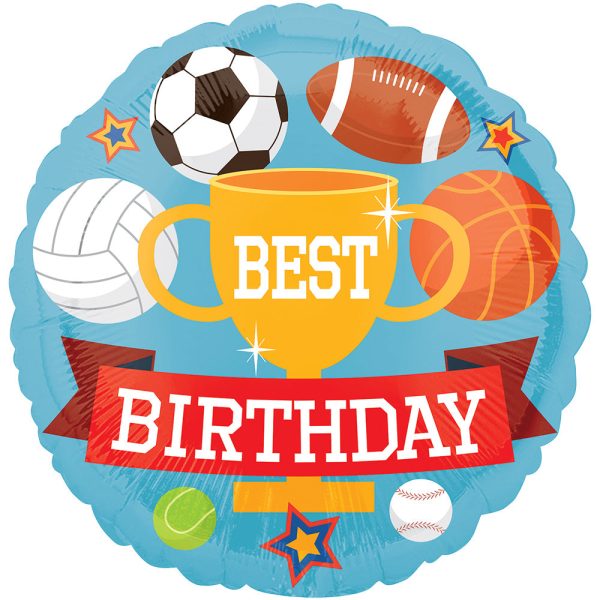 18 inch SPORTS BEST BIRTHDAY on Sale