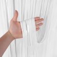 3ft X 6.5ft FOIL FRINGE CURTAIN - WHITE Online now