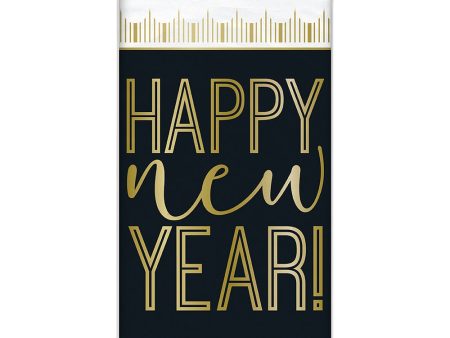 ROARING NEW YEARS PLASIC TABLECOVER 54 inch X 84 inch For Cheap