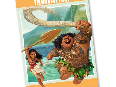 MOANA INVITATIONS (8 PK) on Sale