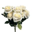 18 inch OPEN ROSE BUSH - BEIGE For Sale