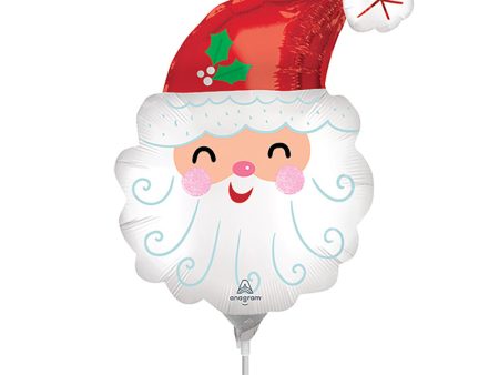 SMILEY SATIN SANTA HEAD MINI SHAPE (AIR-FILL ONLY) Fashion