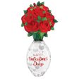 66 inch SPECIAL DELIVERY VALENTINE ROSE VASE Fashion