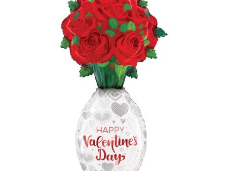 66 inch SPECIAL DELIVERY VALENTINE ROSE VASE Fashion