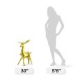 METALLIC GOLD 3D STANDING REINDEER For Cheap