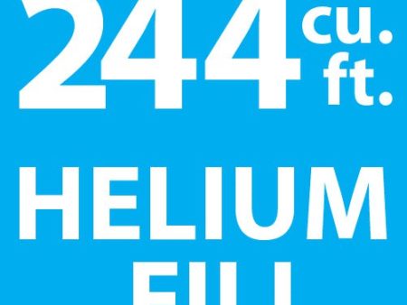 HELIUM FILL - 244 CU. FT. CYLINDER For Cheap