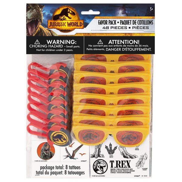 JURASSIC WORLD 3 FAVOR PACK (48 PK) Fashion