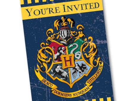 HARRY POTTER INVITATIONS HOGWARTS CREST (8 PK) Fashion