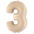 42 inch NUMBER 3 - PARTY BRANDS - SATIN CREAM Supply