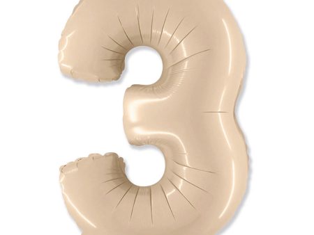 42 inch NUMBER 3 - PARTY BRANDS - SATIN CREAM Supply